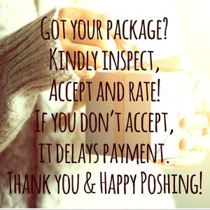 📦 PLEASE INSPECT, ACCEPT & RATE! 📦